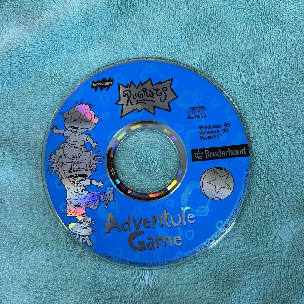 Nickelodeon‎ Rugrats Adventure And In Paris Game CD-ROM For Windows 95/98